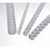 Пружины для переплета пластиковые  6 мм, для сшивания 2-20 листов, белые, 100шт.